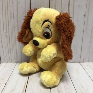 Disney Parks Lady Baby Plush Stuffed Animal 8 Inch Puppy Dog Cocker Spaniel